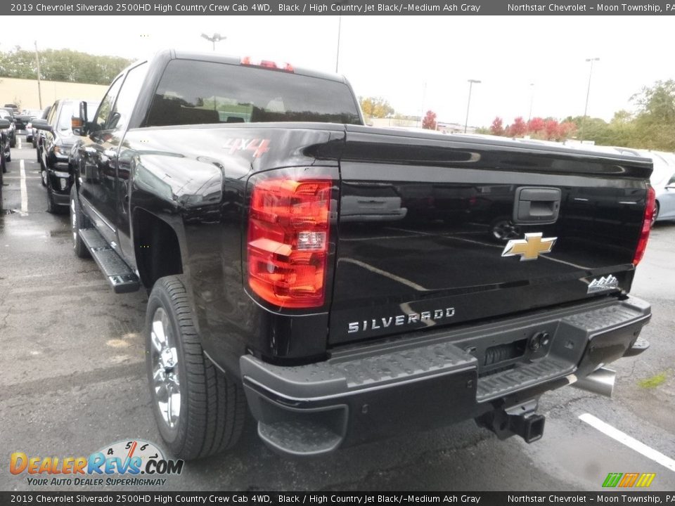 2019 Chevrolet Silverado 2500HD High Country Crew Cab 4WD Black / High Country Jet Black/­Medium Ash Gray Photo #3