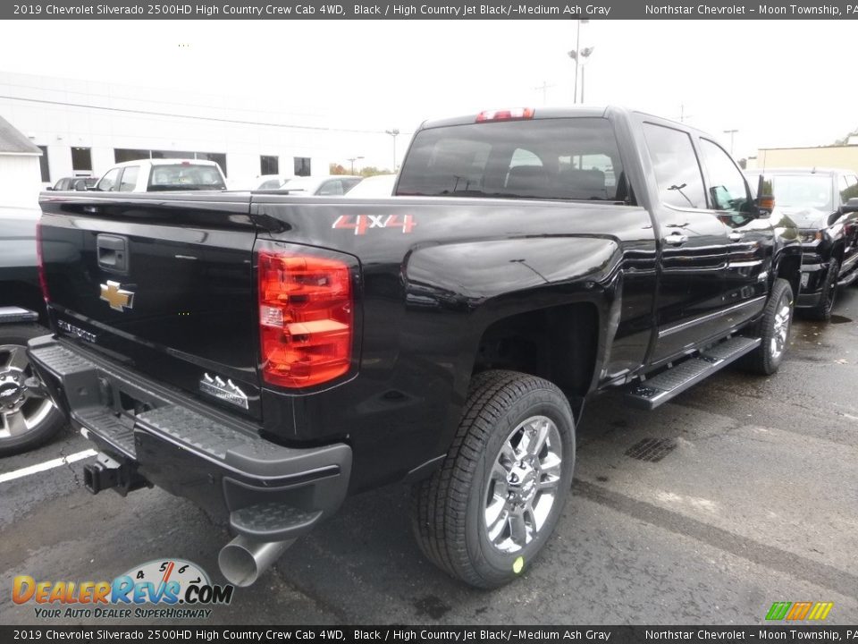 2019 Chevrolet Silverado 2500HD High Country Crew Cab 4WD Black / High Country Jet Black/­Medium Ash Gray Photo #5