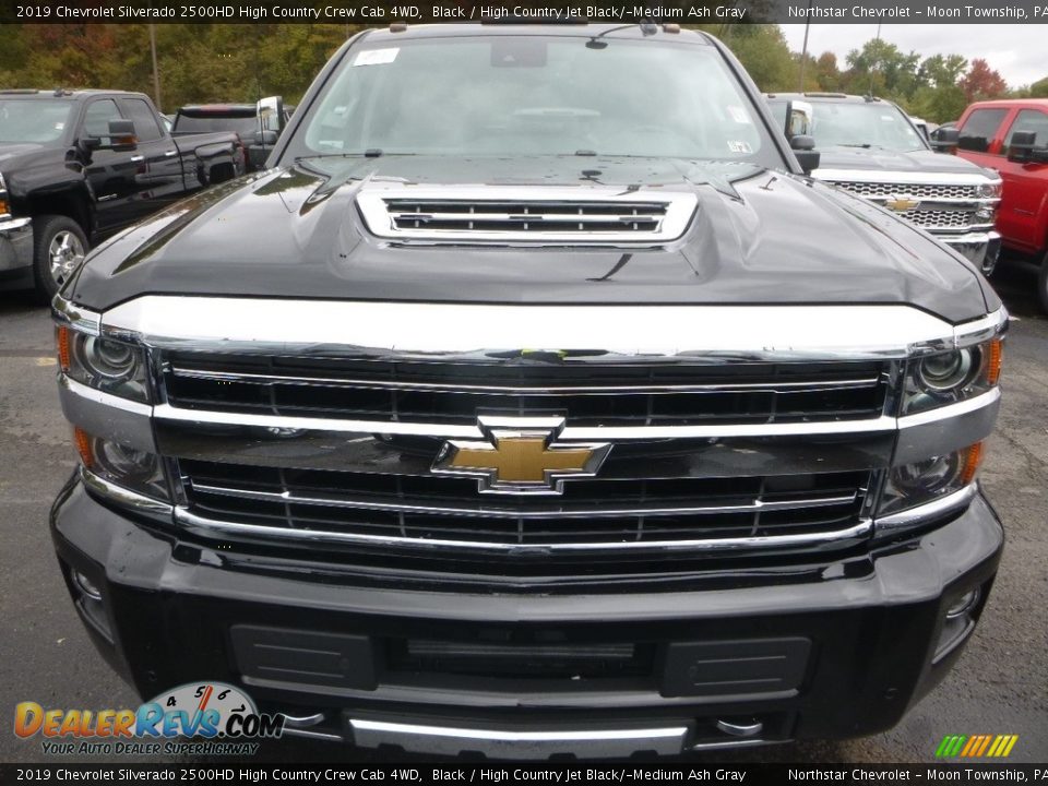 2019 Chevrolet Silverado 2500HD High Country Crew Cab 4WD Black / High Country Jet Black/­Medium Ash Gray Photo #8