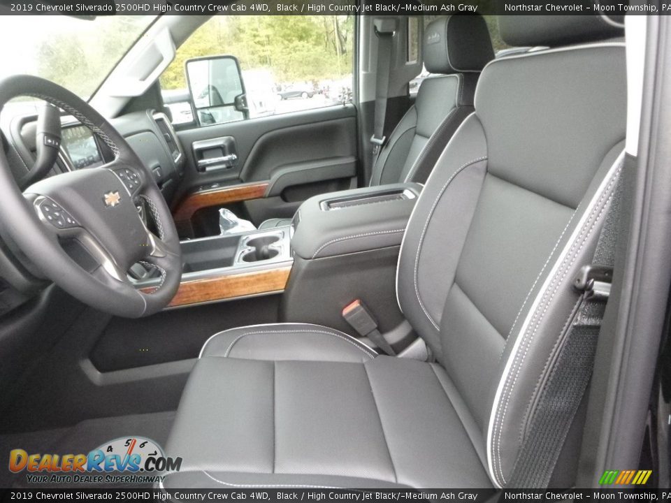 2019 Chevrolet Silverado 2500HD High Country Crew Cab 4WD Black / High Country Jet Black/­Medium Ash Gray Photo #14