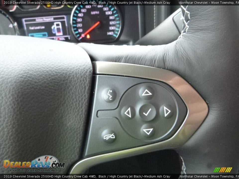 2019 Chevrolet Silverado 2500HD High Country Crew Cab 4WD Black / High Country Jet Black/­Medium Ash Gray Photo #19