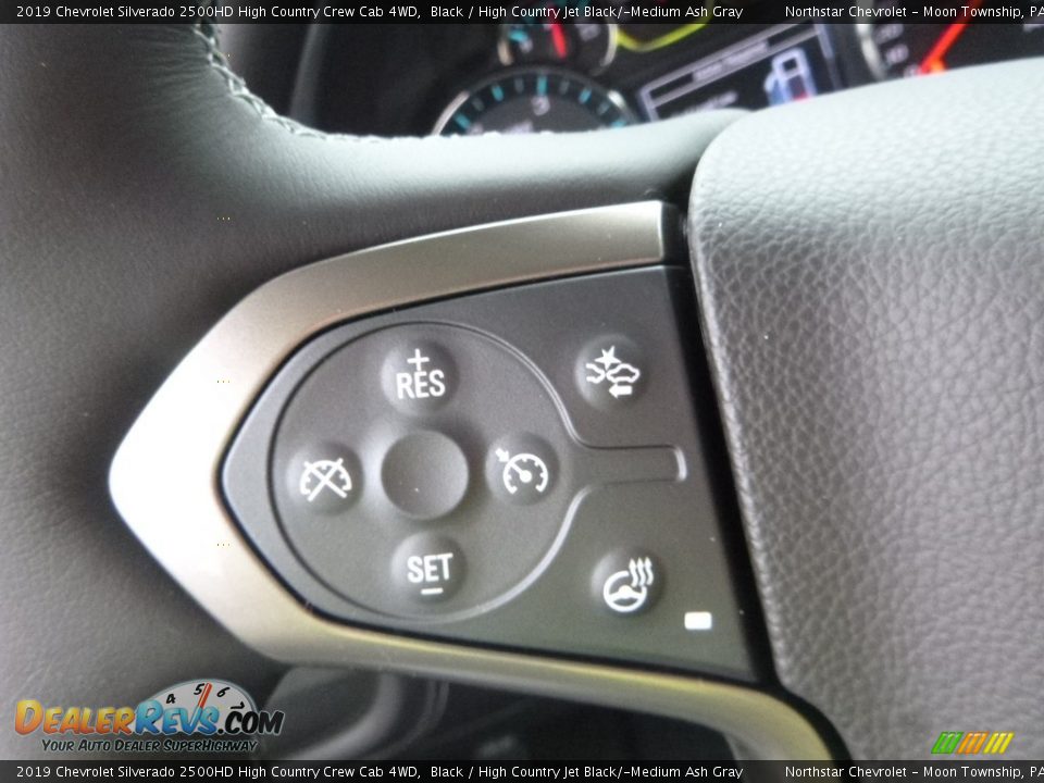 2019 Chevrolet Silverado 2500HD High Country Crew Cab 4WD Black / High Country Jet Black/­Medium Ash Gray Photo #20