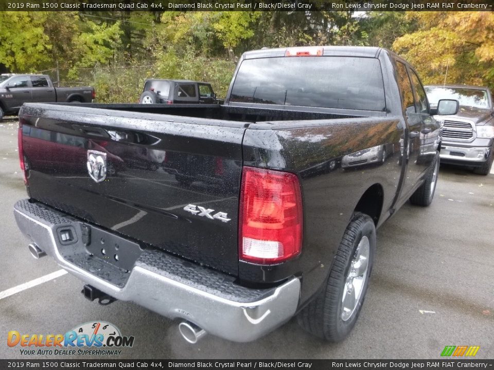 2019 Ram 1500 Classic Tradesman Quad Cab 4x4 Diamond Black Crystal Pearl / Black/Diesel Gray Photo #5