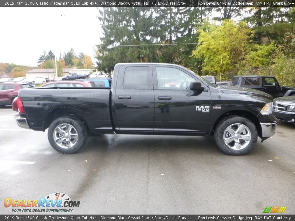 2019 Ram 1500 Classic Tradesman Quad Cab 4x4 Diamond Black Crystal Pearl / Black/Diesel Gray Photo #6