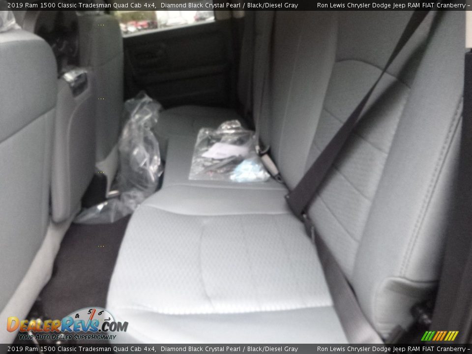 2019 Ram 1500 Classic Tradesman Quad Cab 4x4 Diamond Black Crystal Pearl / Black/Diesel Gray Photo #12