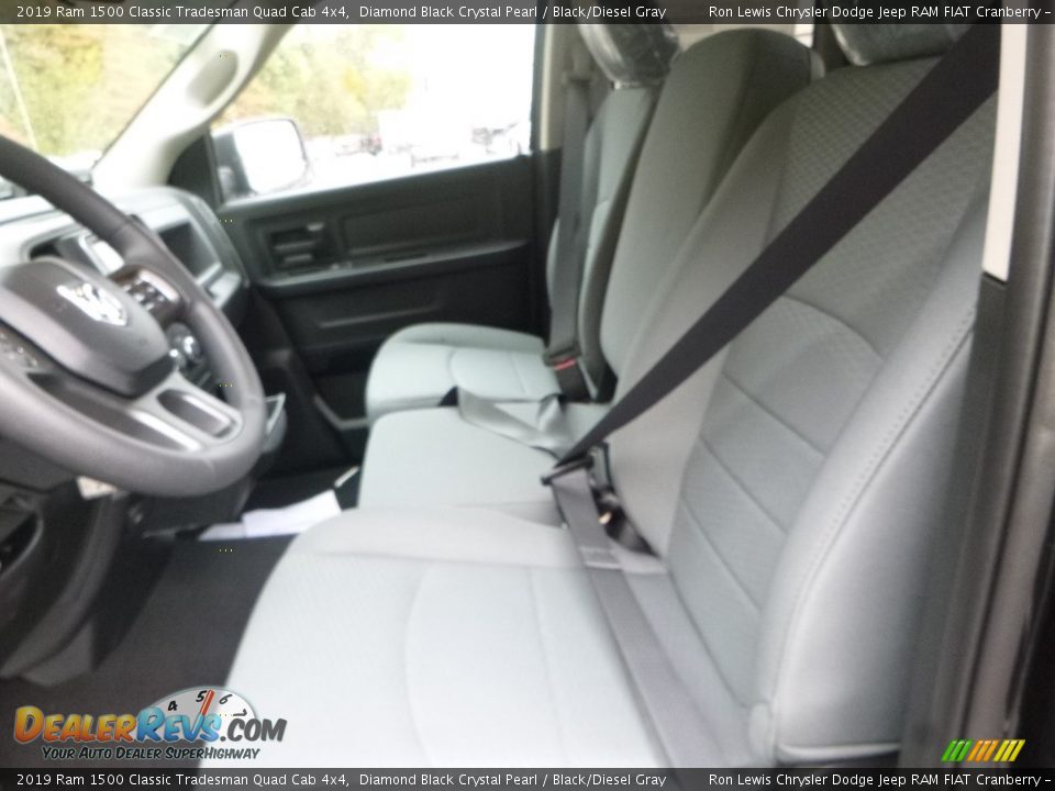 2019 Ram 1500 Classic Tradesman Quad Cab 4x4 Diamond Black Crystal Pearl / Black/Diesel Gray Photo #16