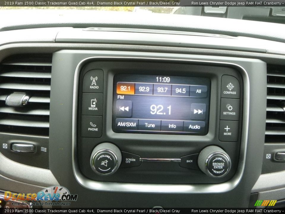 2019 Ram 1500 Classic Tradesman Quad Cab 4x4 Diamond Black Crystal Pearl / Black/Diesel Gray Photo #17