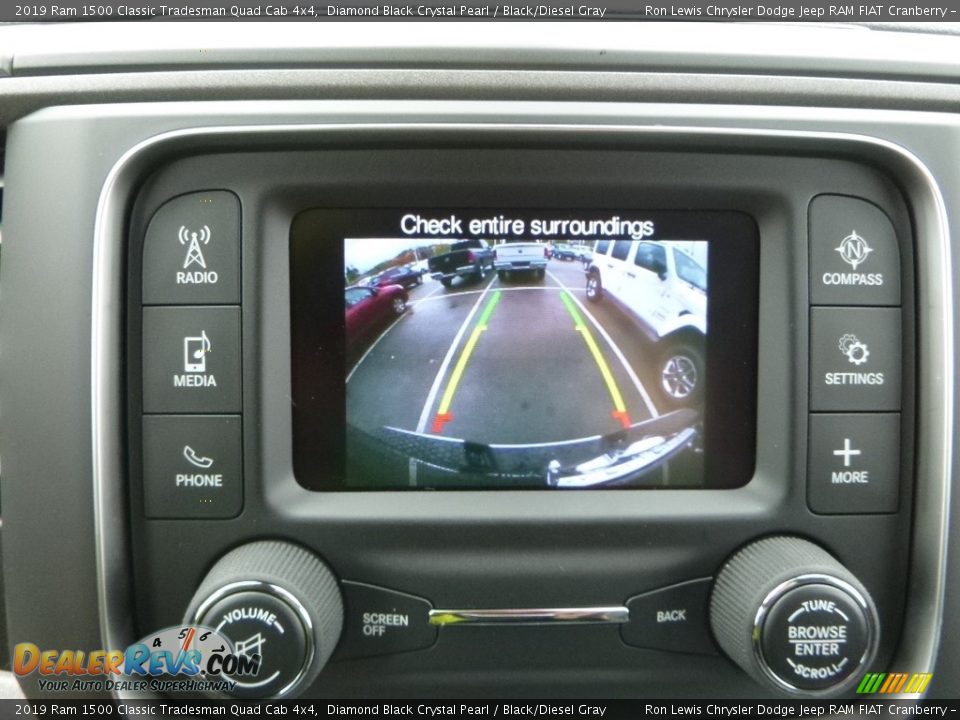 2019 Ram 1500 Classic Tradesman Quad Cab 4x4 Diamond Black Crystal Pearl / Black/Diesel Gray Photo #18