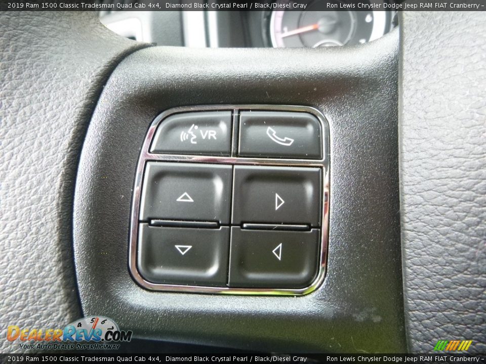 2019 Ram 1500 Classic Tradesman Quad Cab 4x4 Diamond Black Crystal Pearl / Black/Diesel Gray Photo #20