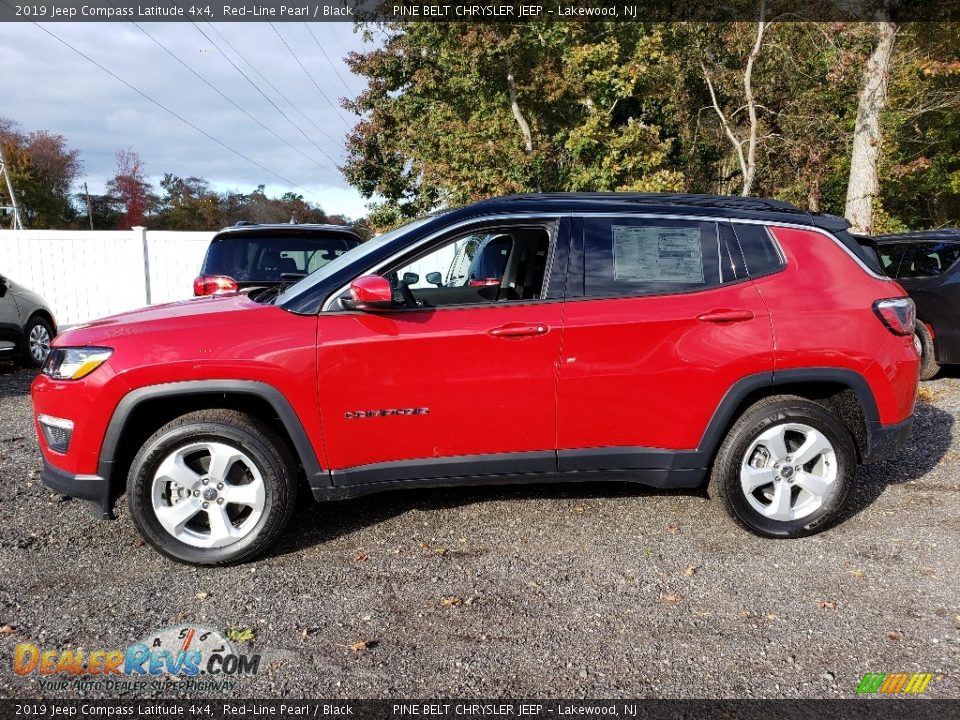 2019 Jeep Compass Latitude 4x4 Red-Line Pearl / Black Photo #3