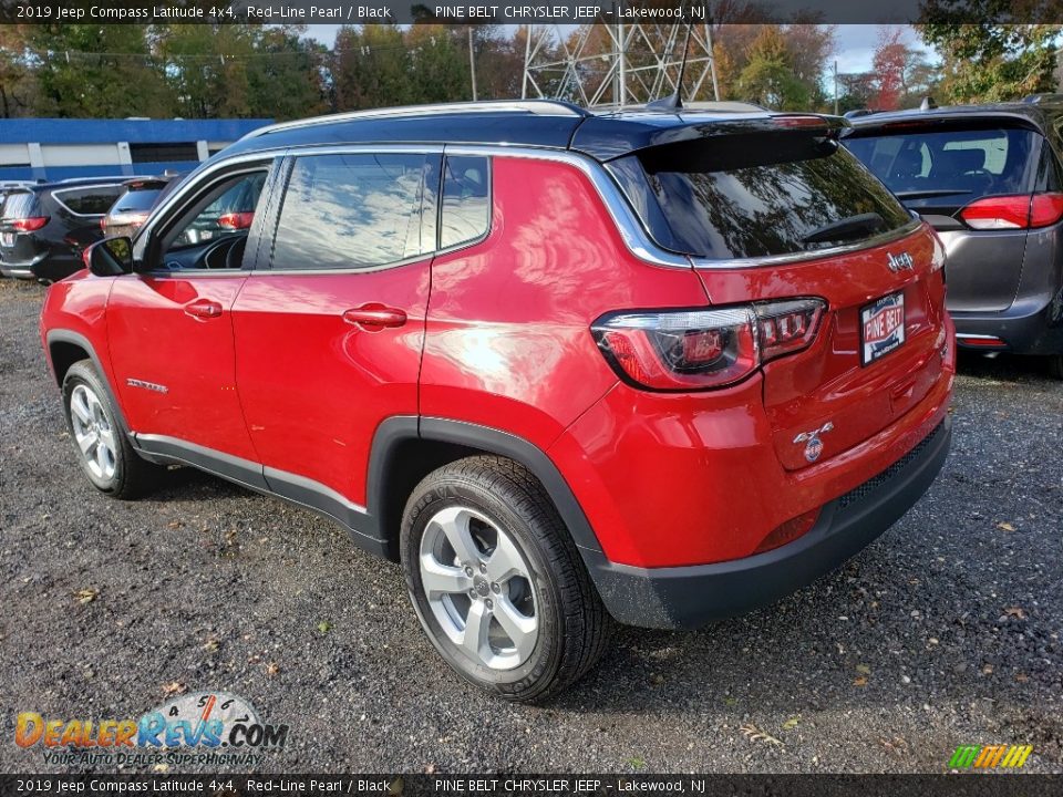 2019 Jeep Compass Latitude 4x4 Red-Line Pearl / Black Photo #4