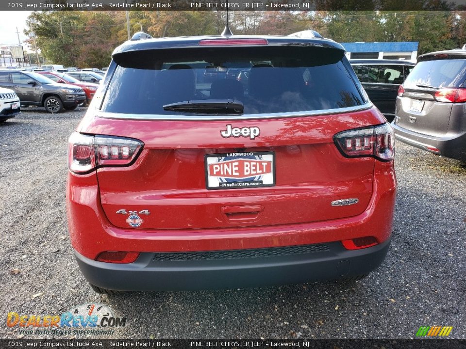 2019 Jeep Compass Latitude 4x4 Red-Line Pearl / Black Photo #5