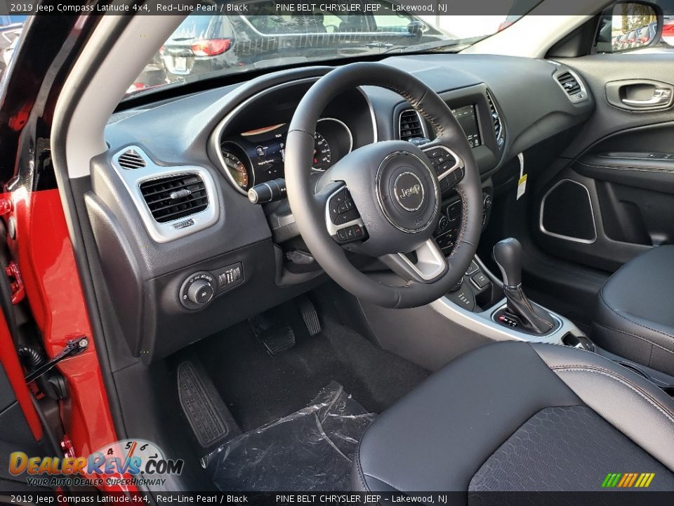 2019 Jeep Compass Latitude 4x4 Red-Line Pearl / Black Photo #7
