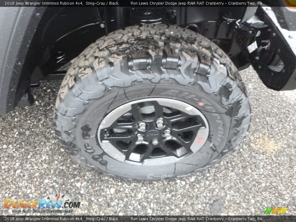 2018 Jeep Wrangler Unlimited Rubicon 4x4 Sting-Gray / Black Photo #9