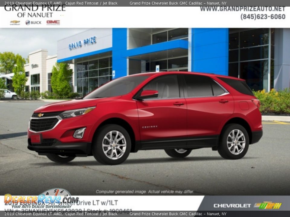 2019 Chevrolet Equinox LT AWD Cajun Red Tintcoat / Jet Black Photo #2
