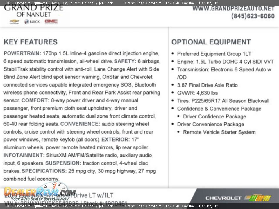 2019 Chevrolet Equinox LT AWD Cajun Red Tintcoat / Jet Black Photo #8