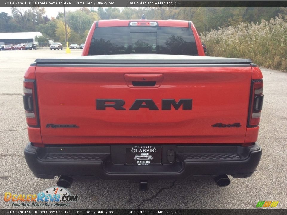 2019 Ram 1500 Rebel Crew Cab 4x4 Flame Red / Black/Red Photo #5