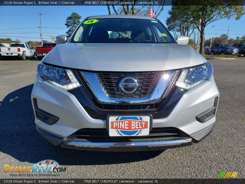 2018 Nissan Rogue S Brilliant Silver / Charcoal Photo #2