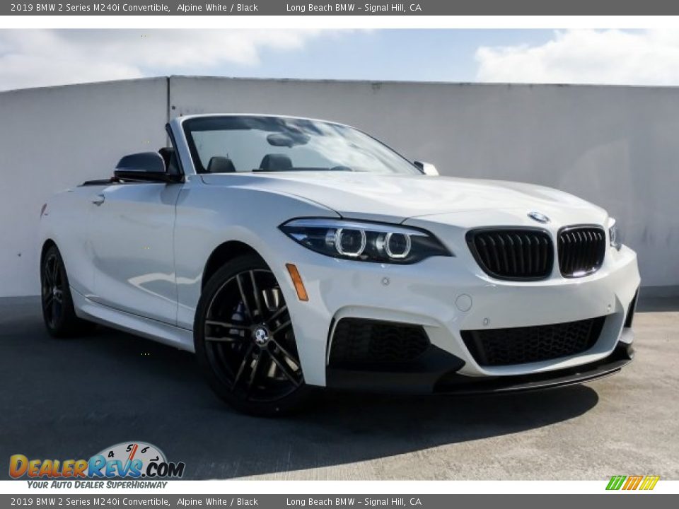 2019 BMW 2 Series M240i Convertible Alpine White / Black Photo #12