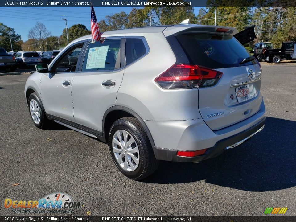 2018 Nissan Rogue S Brilliant Silver / Charcoal Photo #5