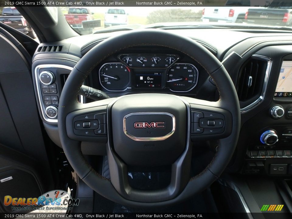 2019 GMC Sierra 1500 AT4 Crew Cab 4WD Onyx Black / Jet Black Photo #16