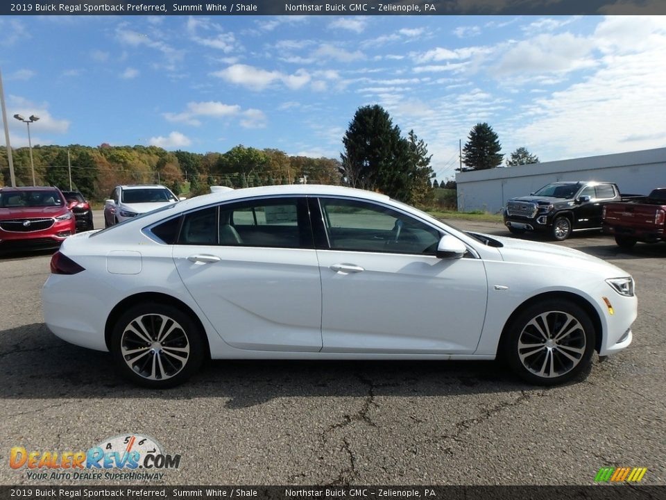 Summit White 2019 Buick Regal Sportback Preferred Photo #4