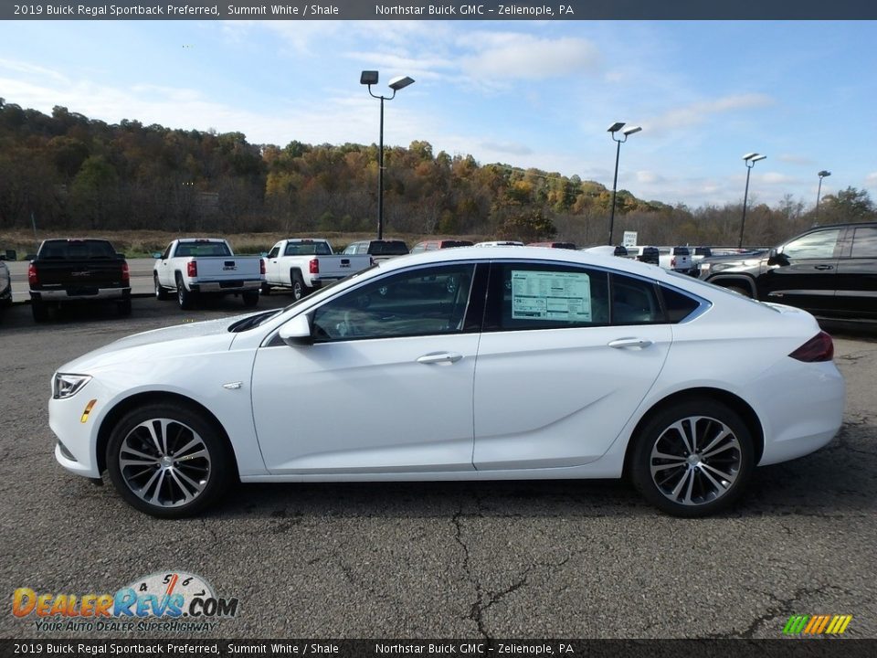 Summit White 2019 Buick Regal Sportback Preferred Photo #8