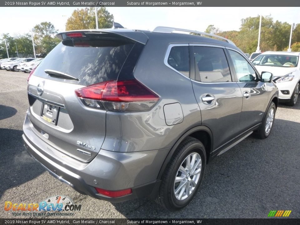 2019 Nissan Rogue SV AWD Hybrid Gun Metallic / Charcoal Photo #4