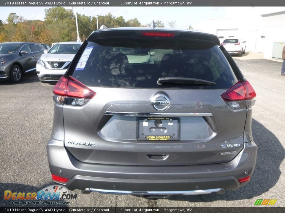 2019 Nissan Rogue SV AWD Hybrid Gun Metallic / Charcoal Photo #5