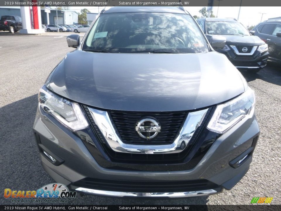 2019 Nissan Rogue SV AWD Hybrid Gun Metallic / Charcoal Photo #9