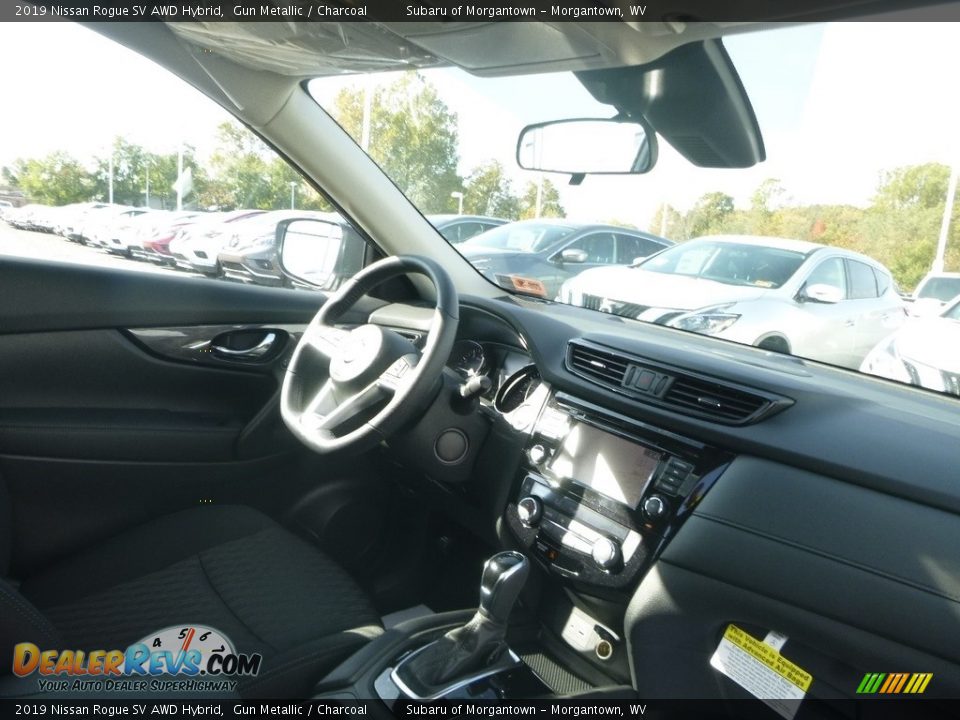 2019 Nissan Rogue SV AWD Hybrid Gun Metallic / Charcoal Photo #11