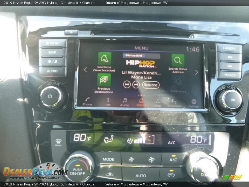 2019 Nissan Rogue SV AWD Hybrid Gun Metallic / Charcoal Photo #17