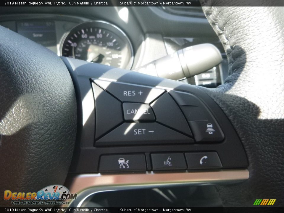 2019 Nissan Rogue SV AWD Hybrid Gun Metallic / Charcoal Photo #19