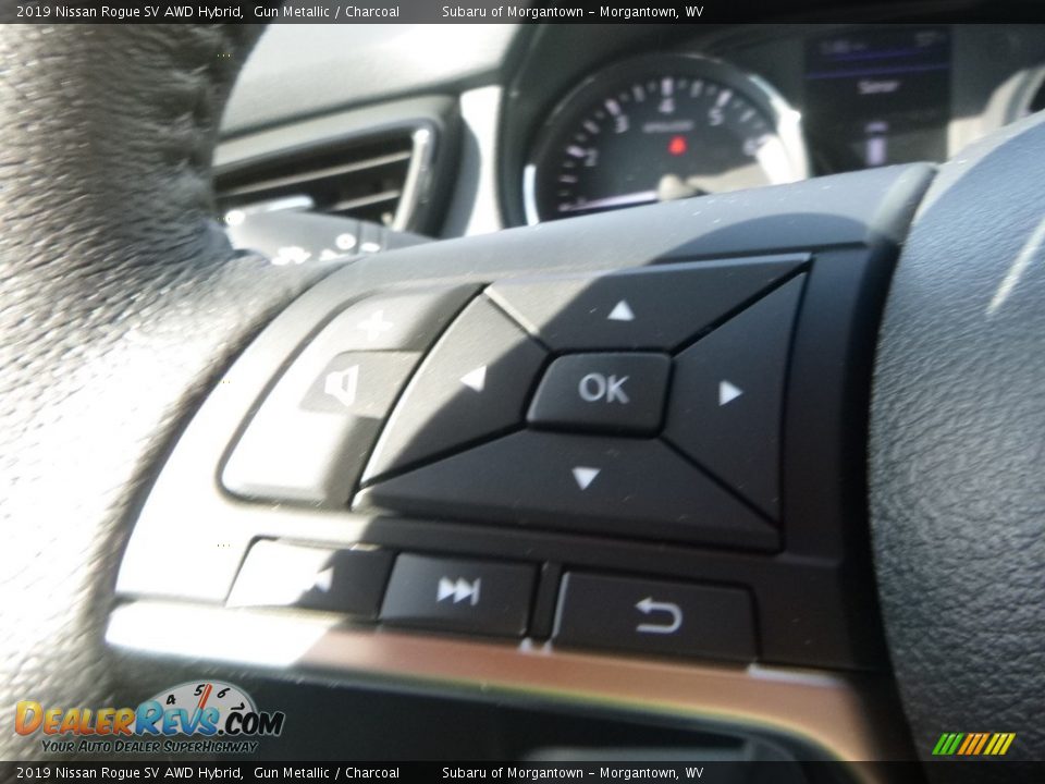 2019 Nissan Rogue SV AWD Hybrid Gun Metallic / Charcoal Photo #20
