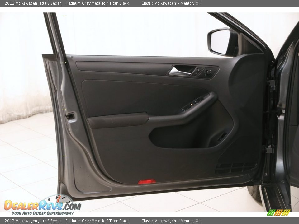 2012 Volkswagen Jetta S Sedan Platinum Gray Metallic / Titan Black Photo #4