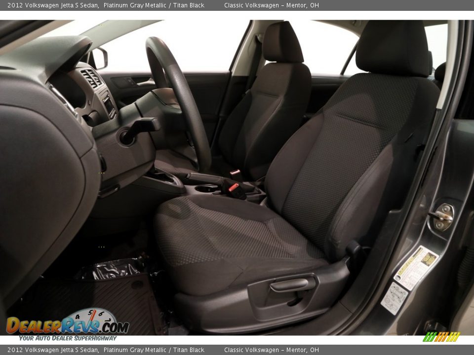 2012 Volkswagen Jetta S Sedan Platinum Gray Metallic / Titan Black Photo #5