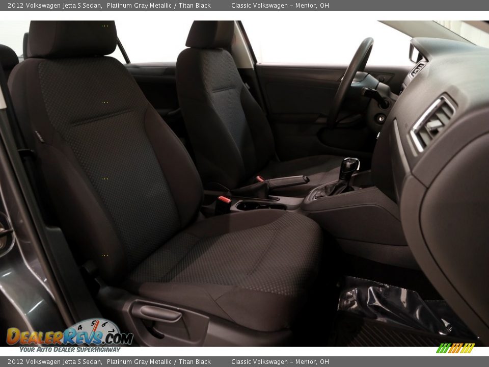2012 Volkswagen Jetta S Sedan Platinum Gray Metallic / Titan Black Photo #11