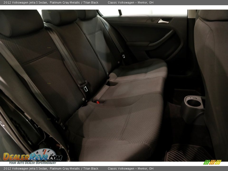 2012 Volkswagen Jetta S Sedan Platinum Gray Metallic / Titan Black Photo #12