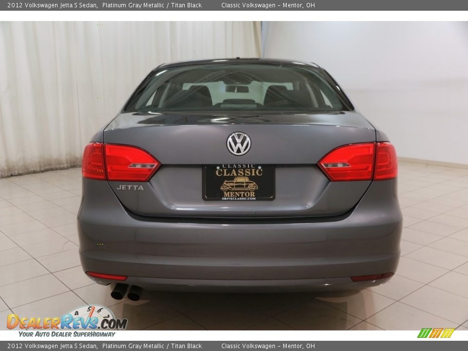 2012 Volkswagen Jetta S Sedan Platinum Gray Metallic / Titan Black Photo #14