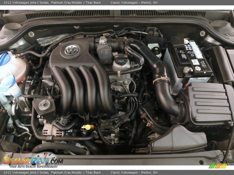 2012 Volkswagen Jetta S Sedan Platinum Gray Metallic / Titan Black Photo #15