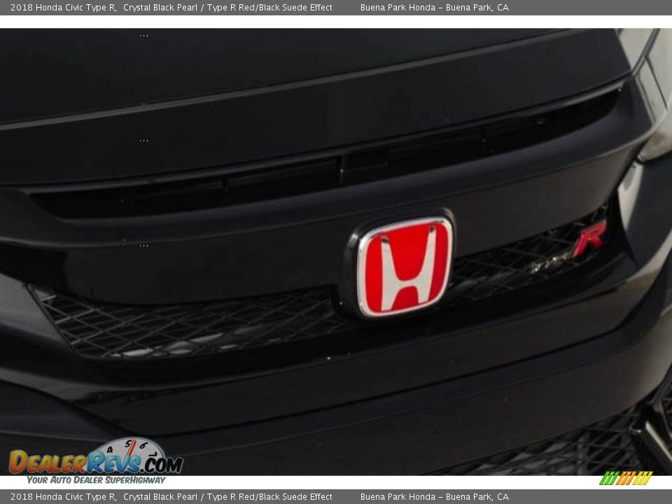2018 Honda Civic Type R Crystal Black Pearl / Type R Red/Black Suede Effect Photo #8