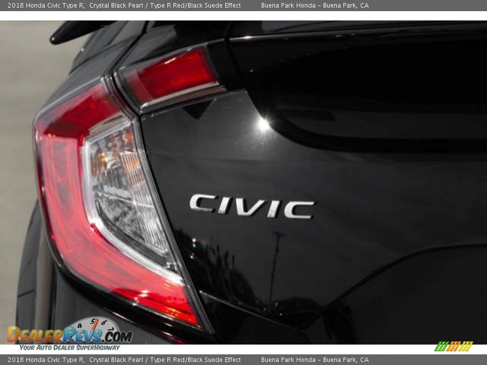 2018 Honda Civic Type R Crystal Black Pearl / Type R Red/Black Suede Effect Photo #11