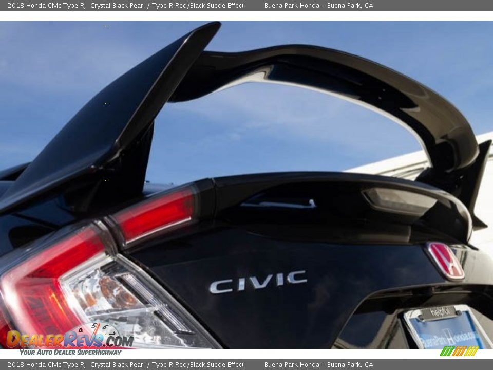 2018 Honda Civic Type R Crystal Black Pearl / Type R Red/Black Suede Effect Photo #14
