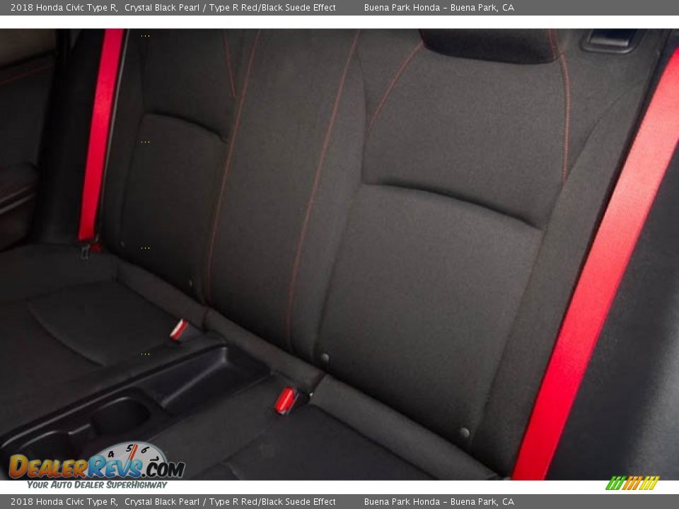 2018 Honda Civic Type R Crystal Black Pearl / Type R Red/Black Suede Effect Photo #22