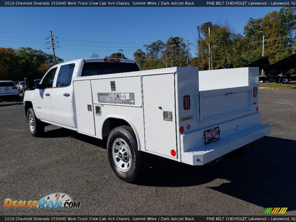 2019 Chevrolet Silverado 3500HD Work Truck Crew Cab 4x4 Chassis Summit White / Dark Ash/Jet Black Photo #4