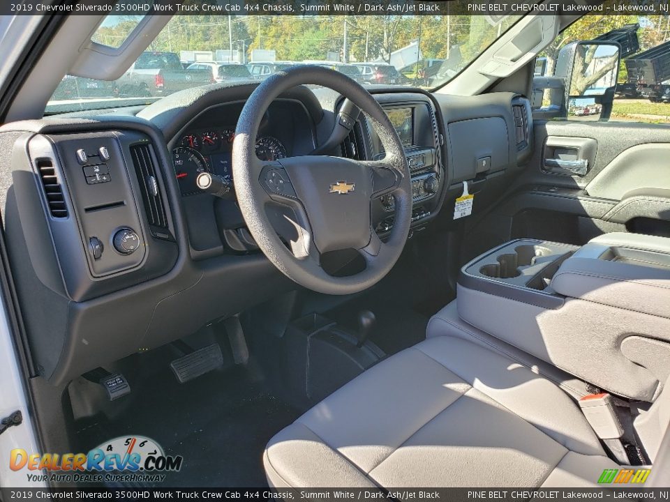 2019 Chevrolet Silverado 3500HD Work Truck Crew Cab 4x4 Chassis Summit White / Dark Ash/Jet Black Photo #7