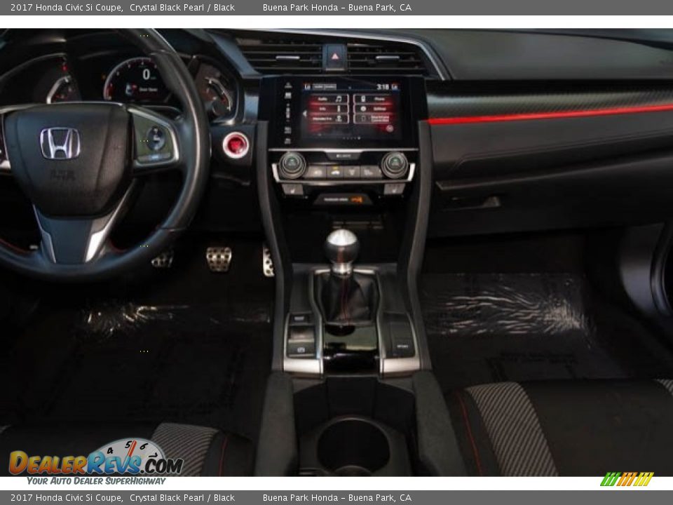 2017 Honda Civic Si Coupe Crystal Black Pearl / Black Photo #5