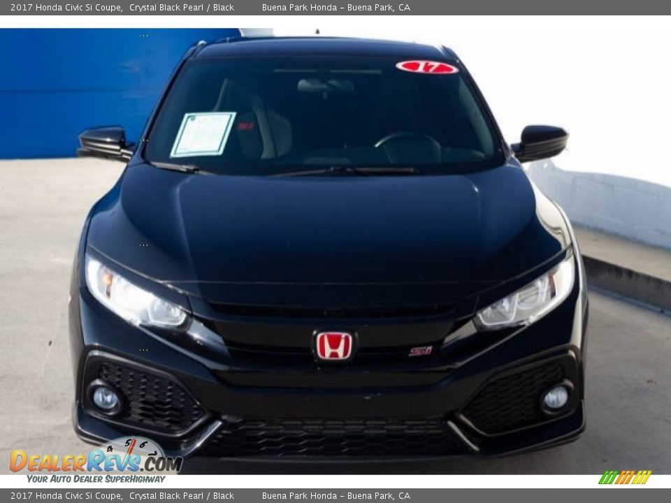 2017 Honda Civic Si Coupe Crystal Black Pearl / Black Photo #7