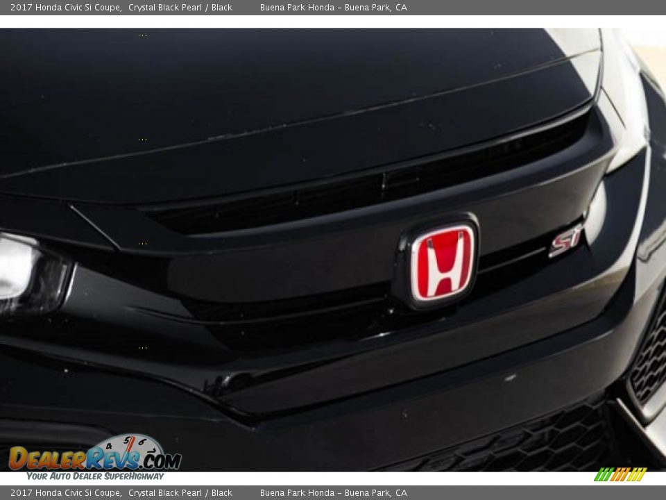 2017 Honda Civic Si Coupe Crystal Black Pearl / Black Photo #8
