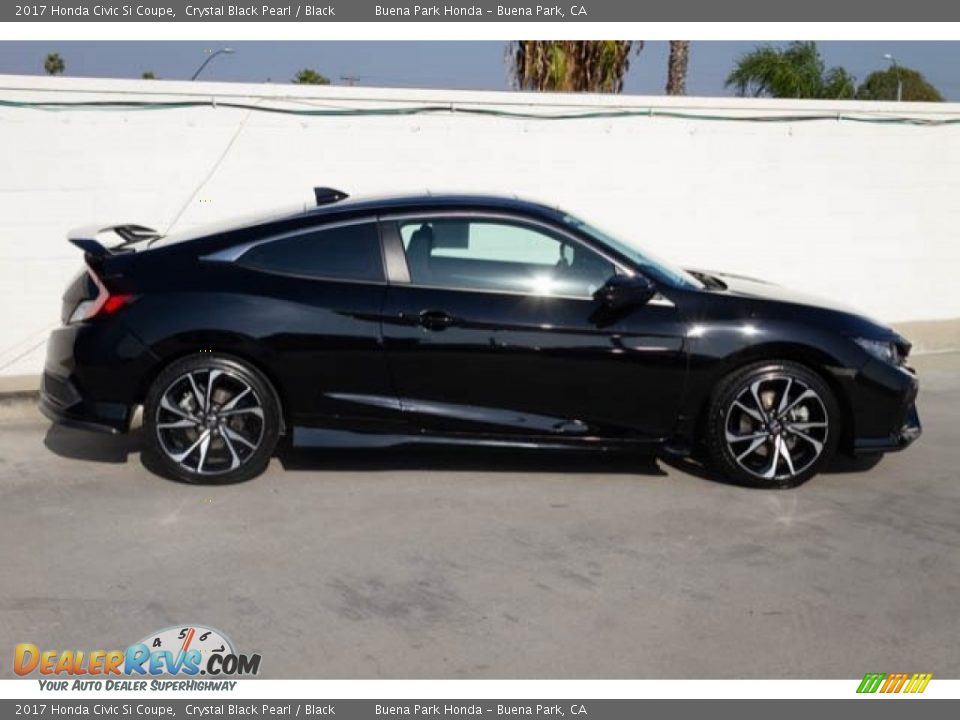 2017 Honda Civic Si Coupe Crystal Black Pearl / Black Photo #9